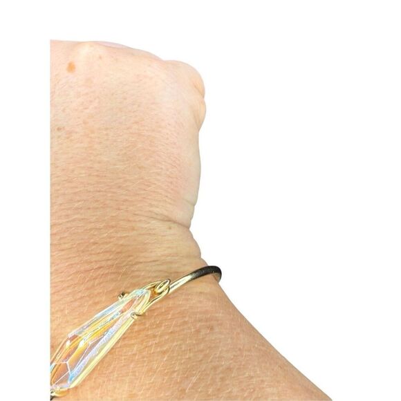 Kendra Scott pink stone gold cuff - Picture 6 of 7